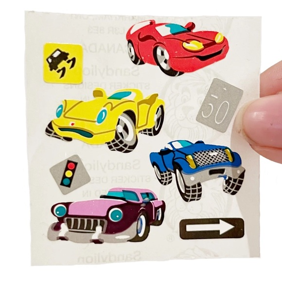 Vintage Sandylion Sticker Sheets Sparkly Holographic Fish Frog Dolphin Bird Dino - Picture 11 of 13